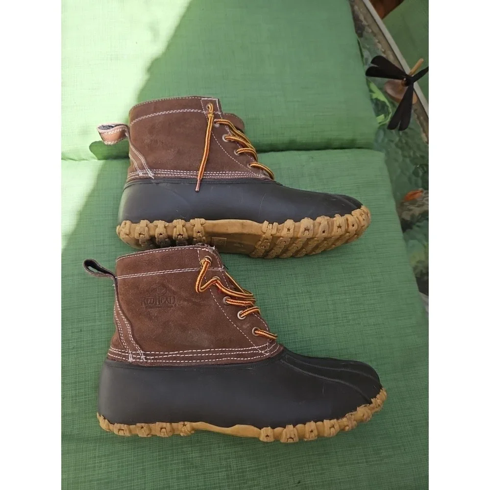 RedHead 3M Thinsulate 200G Brown Suede Duck Boots Size 10 Mens Rubber‎ Boots